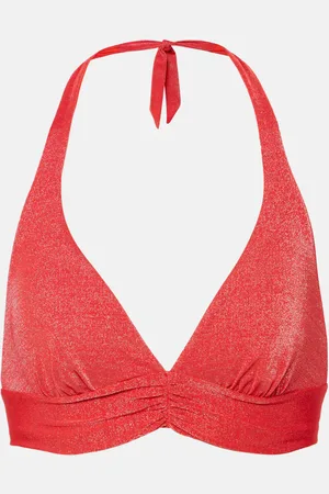 Max Mara Top de bikini Lurex® con cuello halter