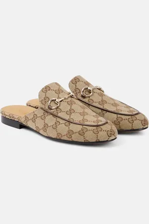 Gucci Mules Princetown de lona GG