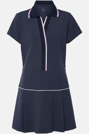 Varley Vestido polo Darien plisado