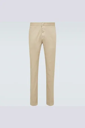 Loro Piana Pantalones chinos de mezcla de lino