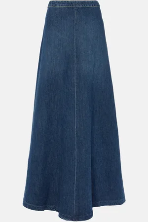 NILI LOTAN Falda larga Astrid de denim