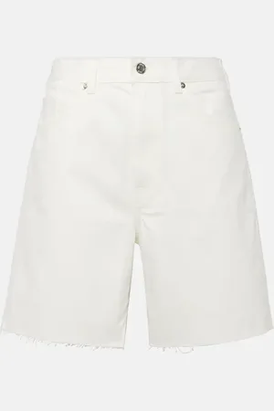 NILI LOTAN Shorts Russel de denim de tiro alto