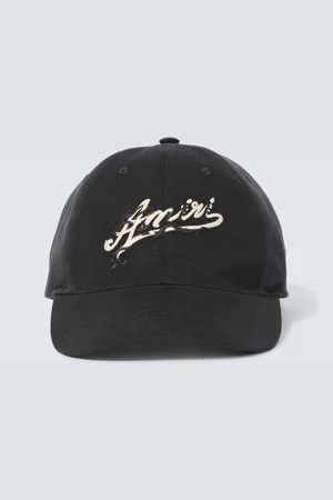 AMIRI Gorra de lona de algodón con logo