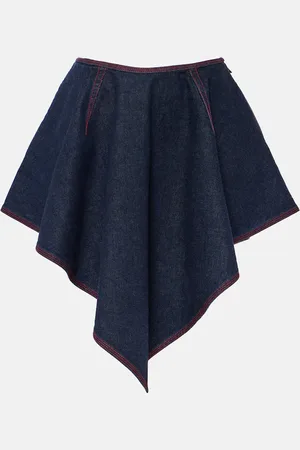 Alaïa Alaïa Minifalda asimétrica Triangle de denim
