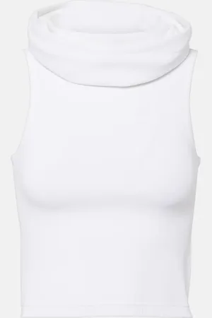 Alaïa Alaïa Crop top con capucha