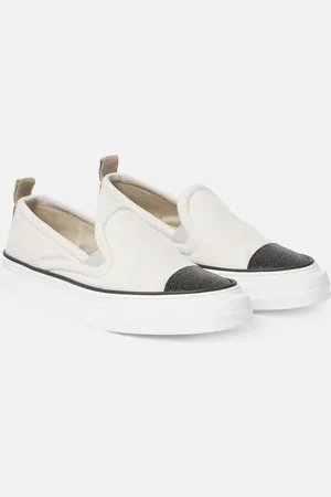 Brunello Cucinelli Zapatillas slip-on con cuentas Monili
