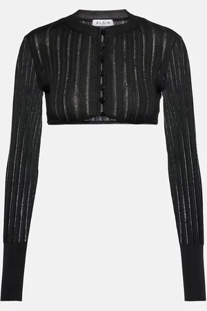 Alaïa Alaïa Cárdigan cropped acanalado