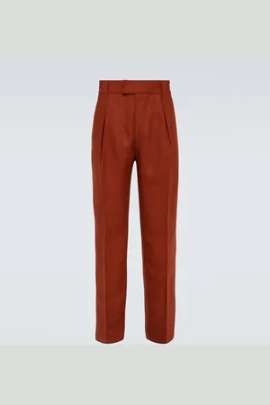 Loro Piana Pantalones rectos Reinga de lino