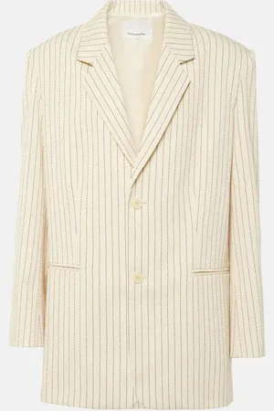 The Frankie Shop Blazer Aiden de sarga a rayas
