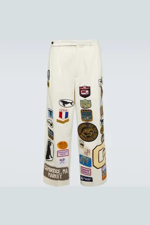 BODE Pantalones anchos Cambridge de algodón