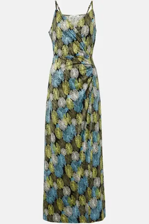 Diane von Furstenberg Vestido largo Saavya de jersey estampado