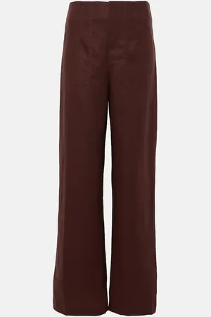 FAITHFULL THE BRAND Pantalones rectos Isotta de lino