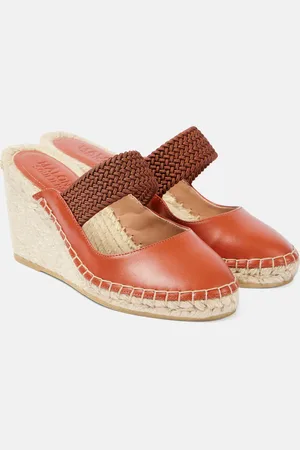 MALONE SOULIERS Alpargatas con cuña Siena 70 de piel