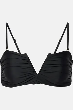 Jade Swim Top de bikini Calla fruncido