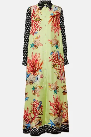 Dolce & Gabbana Vestido camisero Capri de satén de seda