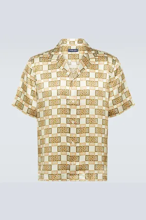 Frescobol Carioca Camisa bowling Roberto de seda estampada