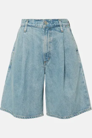AGOLDE Bermudas Ellis de denim de tiro medio