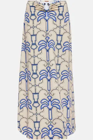 JOHANNA ORTIZ Falda midi estampada