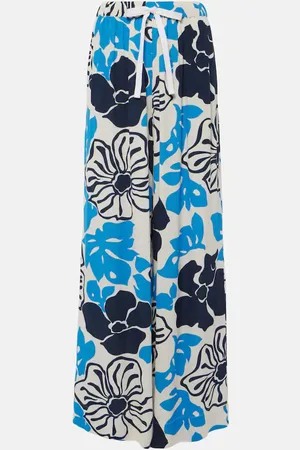 FAITHFULL THE BRAND Pantalones anchos Kartika florales