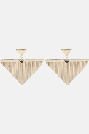 Prada Pendientes triangulares adornados