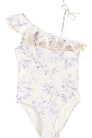 ZIMMERMANN Bañador Halliday floral con volantes