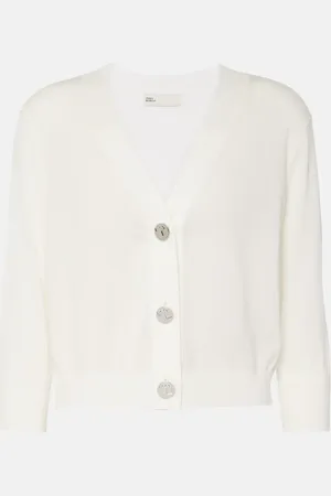 Tory Burch Cárdigan de algodón cropped