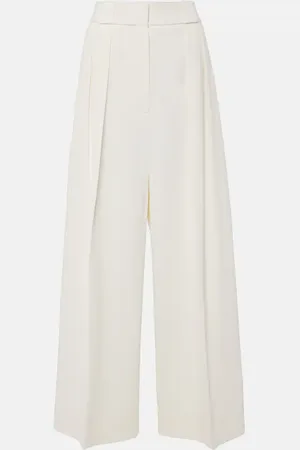 Khaite Pantalones anchos Rico de tiro alto
