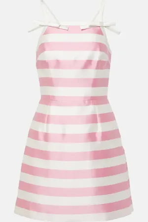 Rebecca Vallance Vestido corto Jocelyn a rayas con lazo
