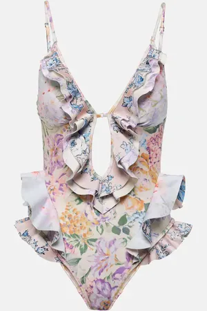 ZIMMERMANN Bañador Halliday Waterfall Frill floral