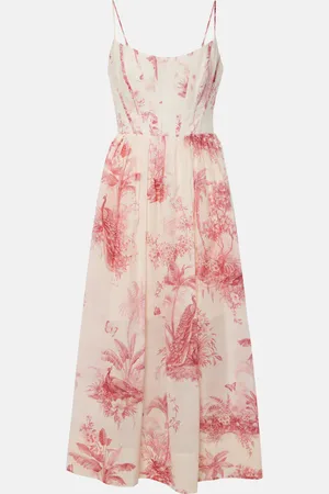 ZIMMERMANN Vestido bustier Waverly de algodón floral