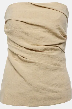 TOVE Top Izel de lino sin tirantes