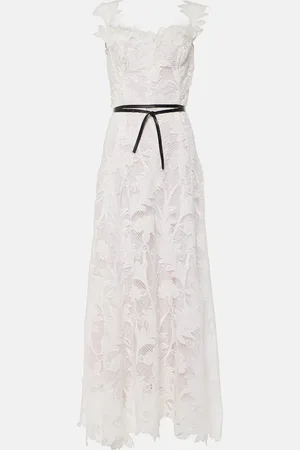 Oscar de la Renta Vestido de fiesta Marbled Carnation de guipur