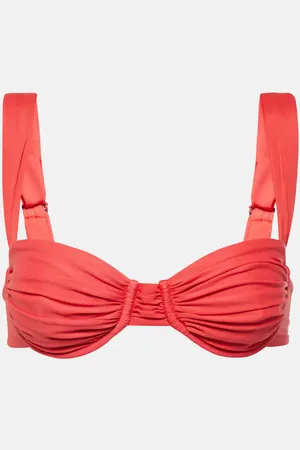 FAITHFULL THE BRAND Top de bikini fruncido Balconette