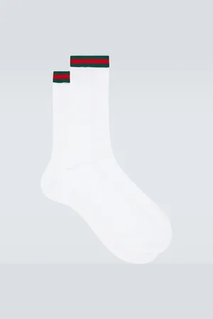 Gucci Calcetines de algodón con Web