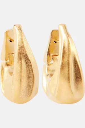 Khaite Pendientes de aro Olivia Small chapados en oro de 18 ct