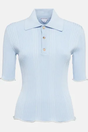 Bottega Veneta Polo acanalado de lana