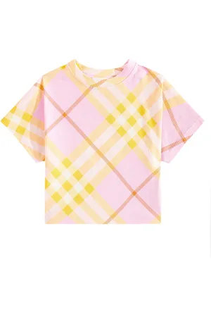Burberry Camiseta de algodón con Burberry Check