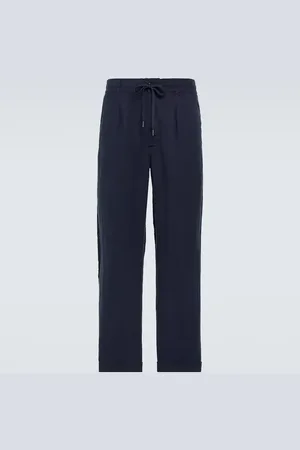 Ralph Lauren Pantalones rectos de lino