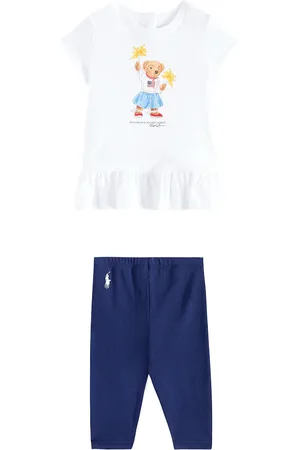 Ralph Lauren Bebé - set de camiseta y pantalones de algodón
