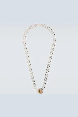 Bottega Veneta Collar de cadena de plata de ley