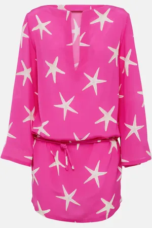 VALENTINO Vestido corto de seda estampado