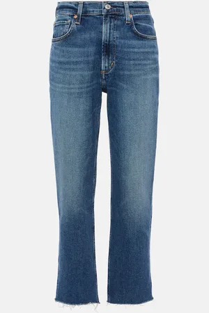 Citizens of Humanity Jeans rectos Daphne cropped de tiro alto