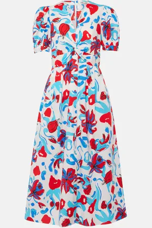 Diane von Furstenberg Vestido Heather de algodón floral