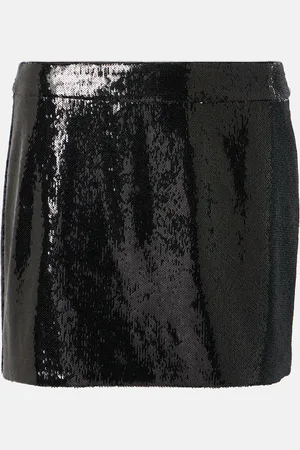 Dolce & Gabbana Minifalda con lentejuelas de tiro bajo