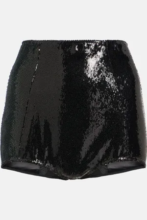 Dolce & Gabbana Shorts con lentejuelas de tiro alto