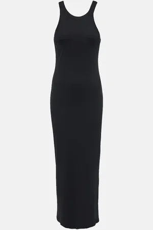 Totême Vestido de punto acanalado de algodón