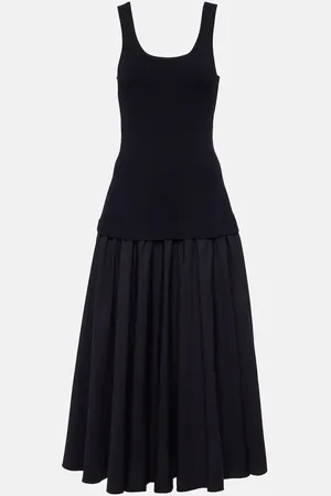Simkhai Vestido midi Silas de punto acanalado