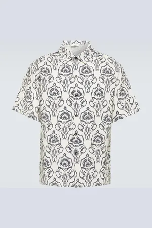 COMMAS Camisa de mezcla de algodón floral