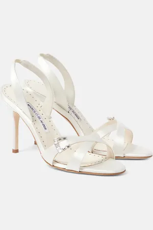 Manolo Blahnik Sandalias destalonadas Ramisli de satén
