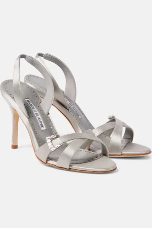 Manolo Blahnik Sandalias destalonadas Ramisli de satén